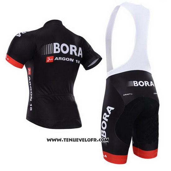 2015 Maillot Ciclismo Bora Noir Manches Courtes et Cuissard